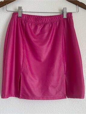 Vintage Rainbow hot pink mini skirt, M
